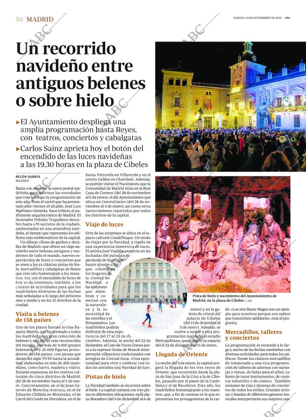 ABC MADRID 22-11-2025 página 50