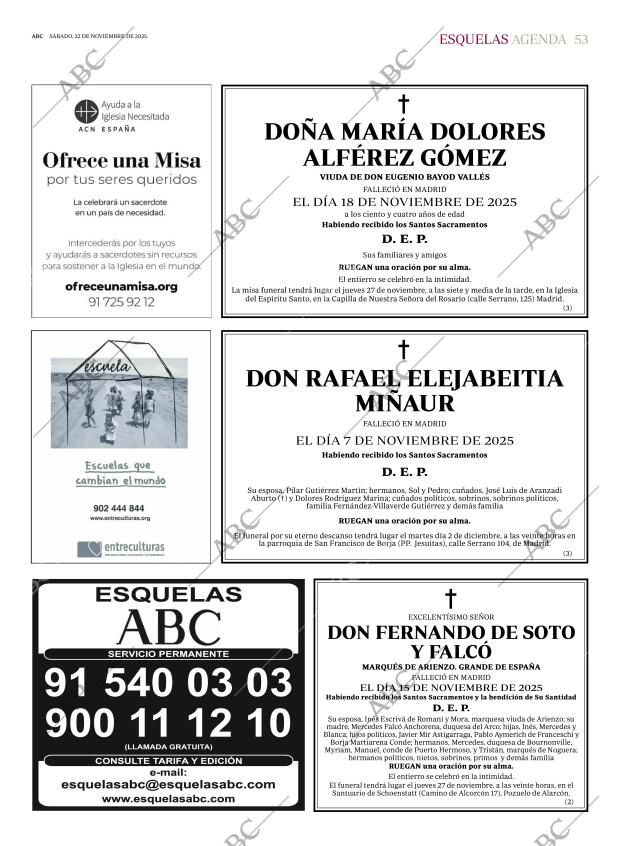 ABC MADRID 22-11-2025 página 53