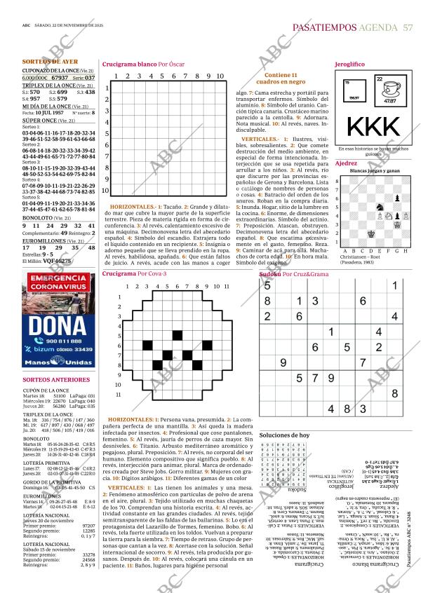 ABC MADRID 22-11-2025 página 57