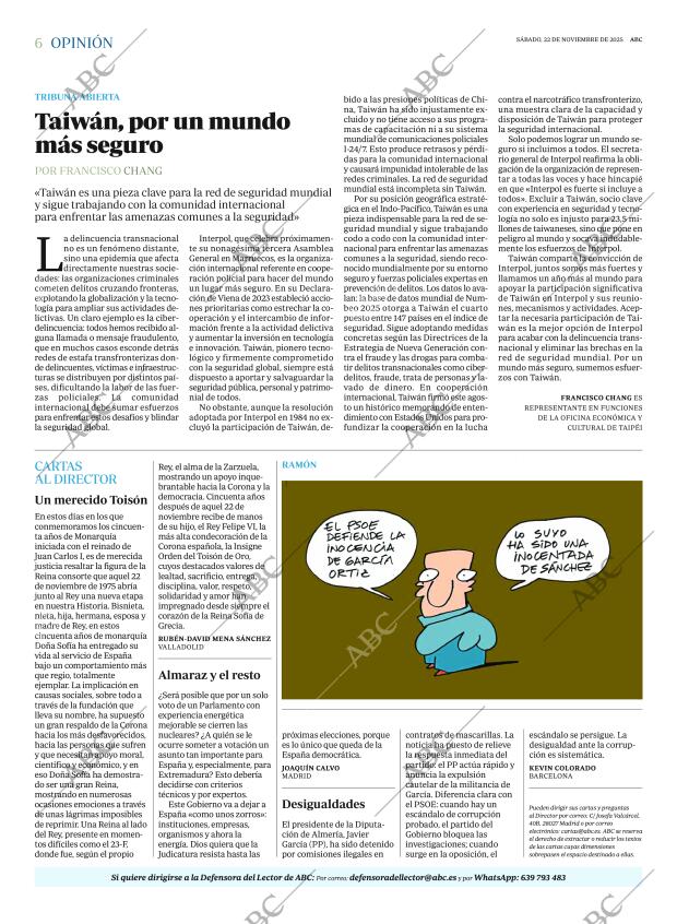 ABC MADRID 22-11-2025 página 6