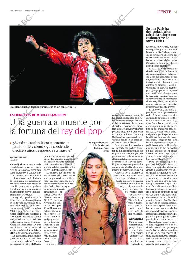 ABC MADRID 22-11-2025 página 61