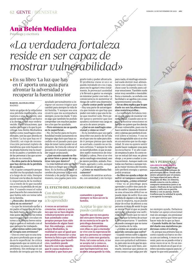 ABC MADRID 22-11-2025 página 62