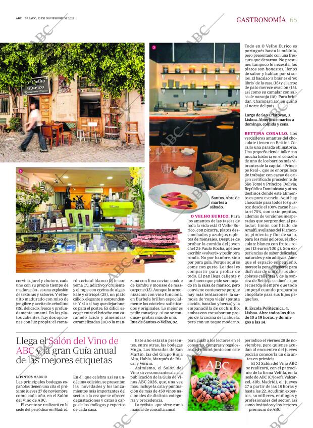 ABC MADRID 22-11-2025 página 65