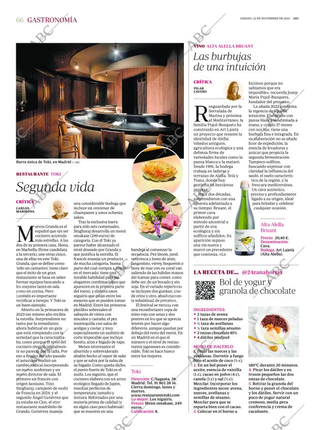 ABC MADRID 22-11-2025 página 66