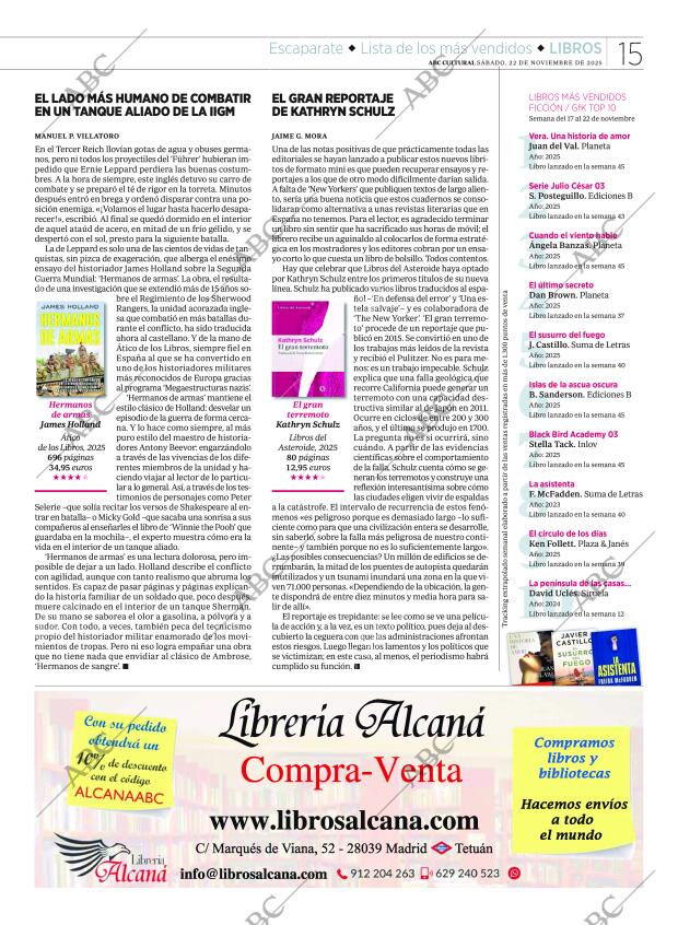 CULTURAL MADRID 22-11-2025 página 15