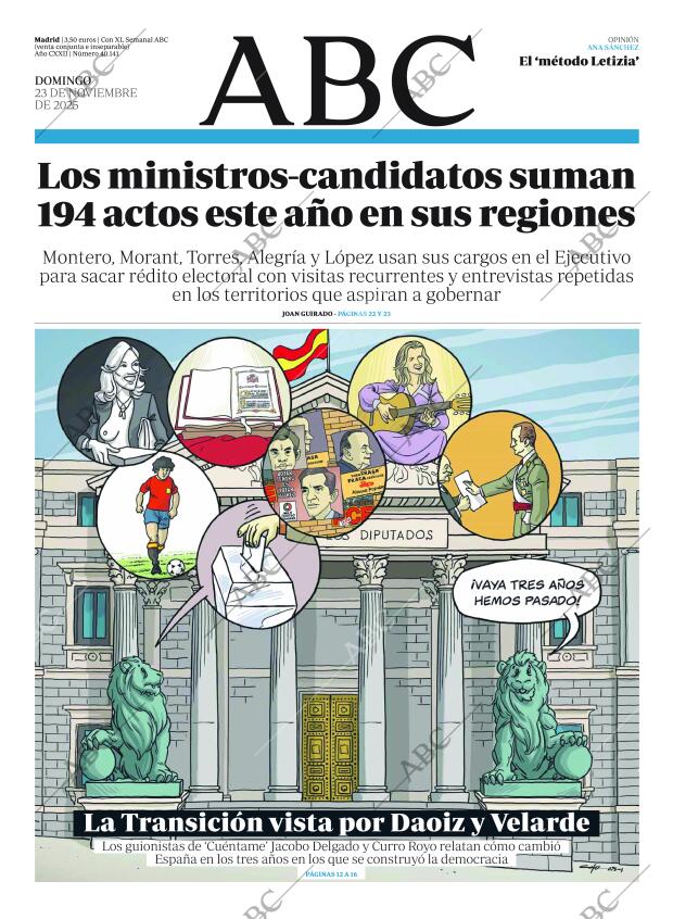 ABC MADRID 23-11-2025 página 1