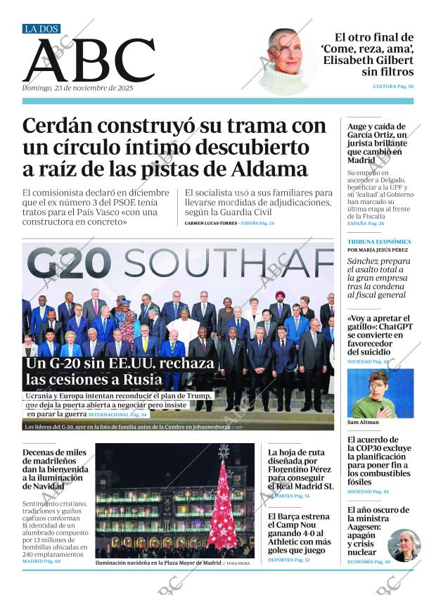 ABC MADRID 23-11-2025 página 2