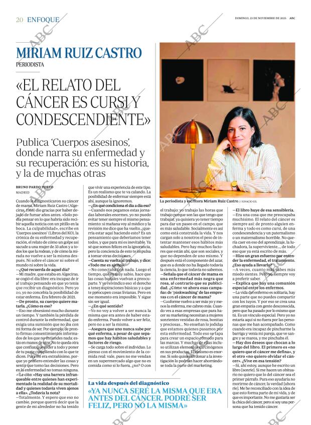 ABC MADRID 23-11-2025 página 20