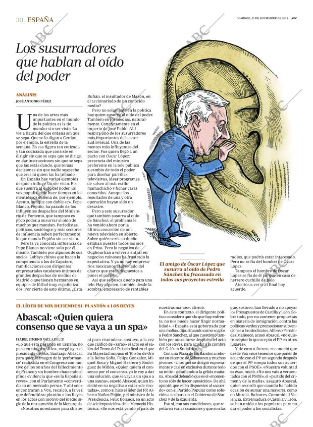 ABC MADRID 23-11-2025 página 30