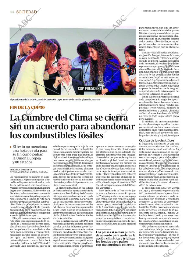 ABC MADRID 23-11-2025 página 44