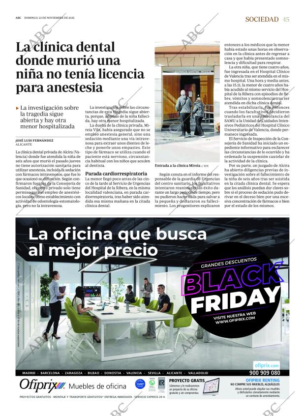 ABC MADRID 23-11-2025 página 45