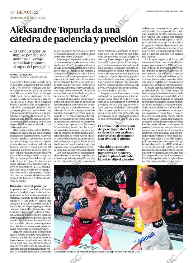 ABC MADRID 23-11-2025 página 58