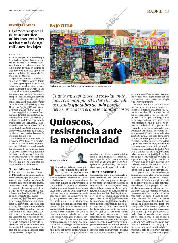 ABC MADRID 23-11-2025 página 63