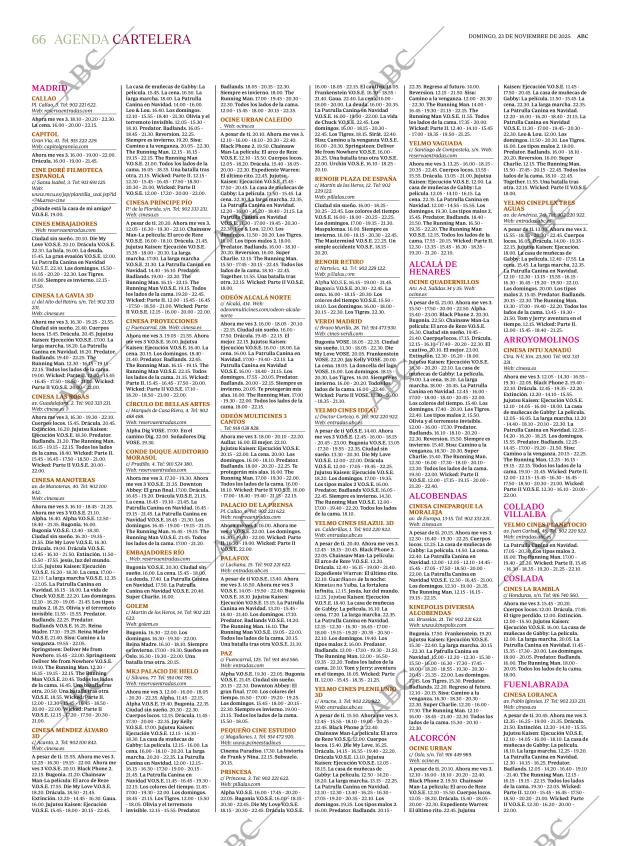 ABC MADRID 23-11-2025 página 66