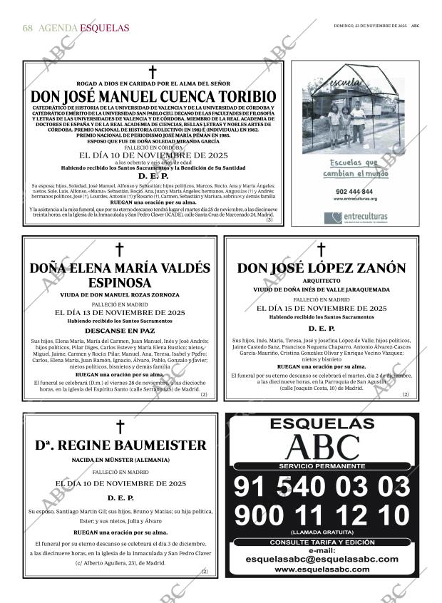 ABC MADRID 23-11-2025 página 68