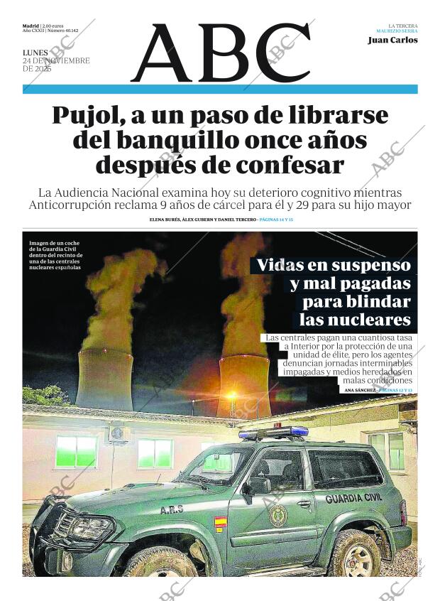 ABC MADRID 24-11-2025 página 1