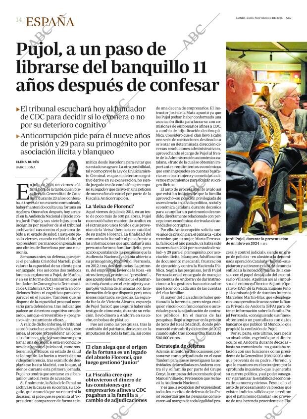 ABC MADRID 24-11-2025 página 14