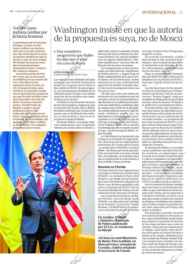ABC MADRID 24-11-2025 página 25