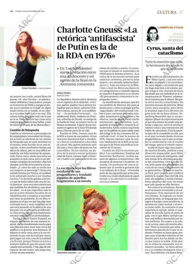 ABC MADRID 24-11-2025 página 37