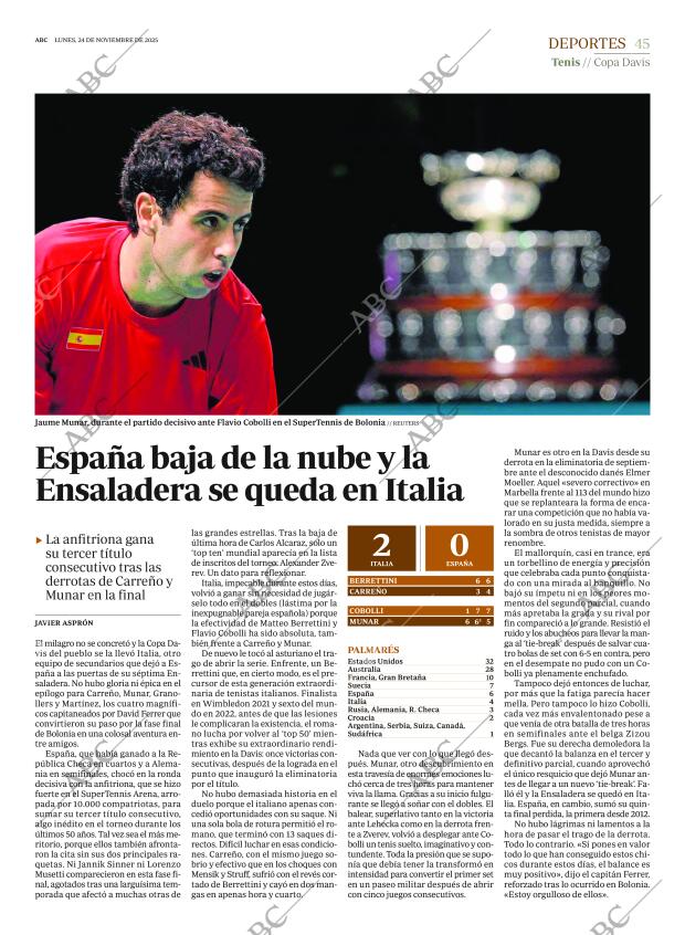 ABC MADRID 24-11-2025 página 45