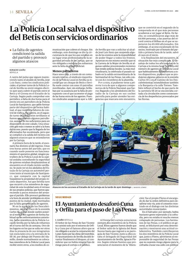 ABC SEVILLA 24-11-2025 página 14