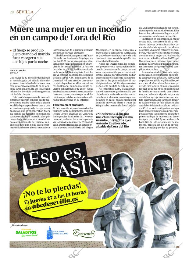 ABC SEVILLA 24-11-2025 página 20