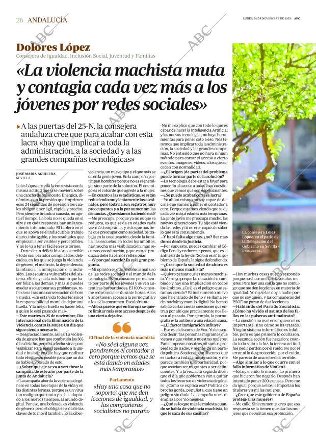 ABC SEVILLA 24-11-2025 página 26
