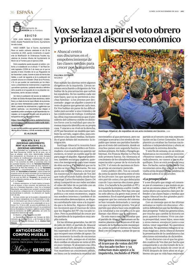ABC SEVILLA 24-11-2025 página 36