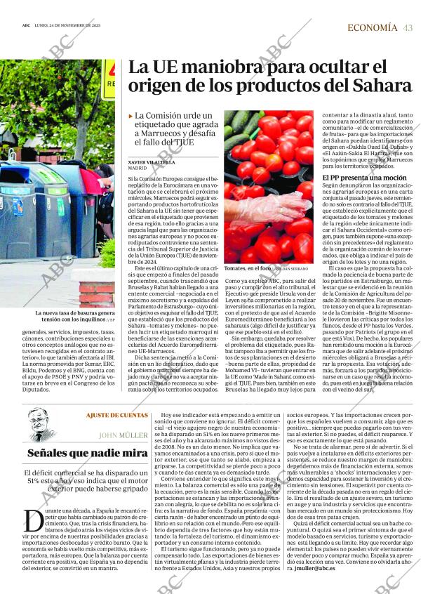 ABC SEVILLA 24-11-2025 página 43