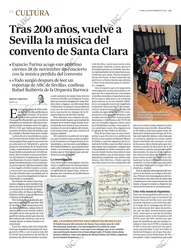 ABC SEVILLA 24-11-2025 página 54
