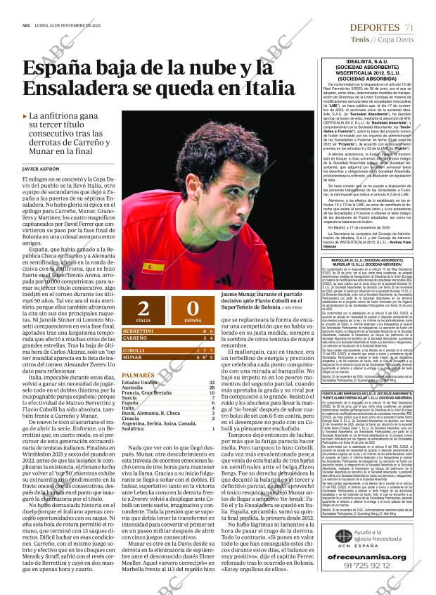 ABC SEVILLA 24-11-2025 página 71