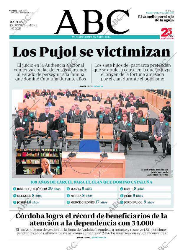 ABC CORDOBA 25-11-2025 página 1