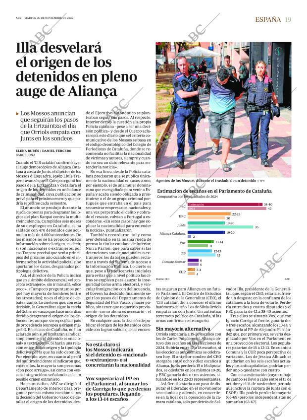 ABC MADRID 25-11-2025 página 19