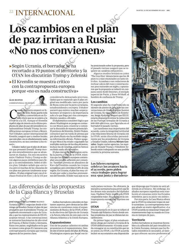 ABC MADRID 25-11-2025 página 22