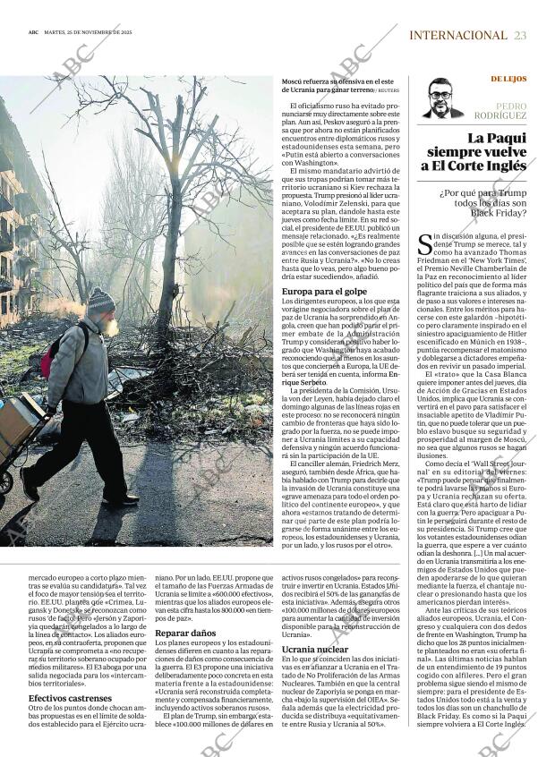 ABC MADRID 25-11-2025 página 23