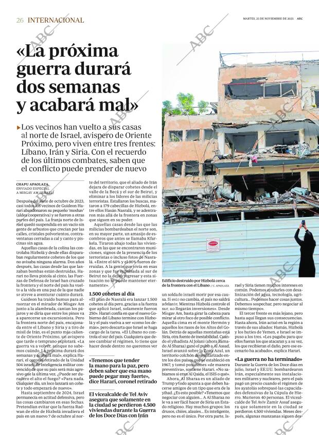 ABC MADRID 25-11-2025 página 26