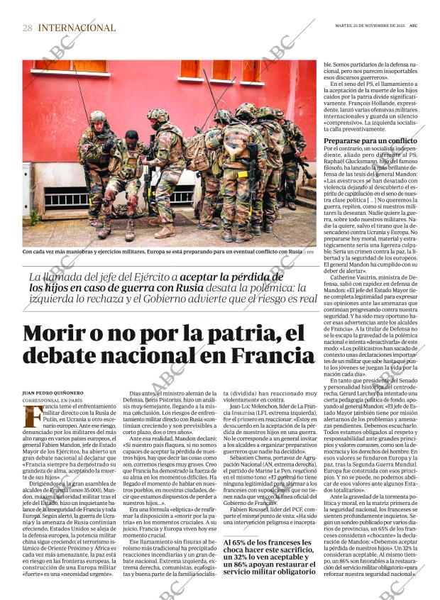 ABC MADRID 25-11-2025 página 28