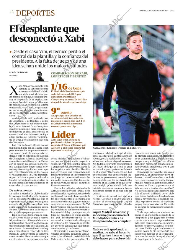 ABC MADRID 25-11-2025 página 42