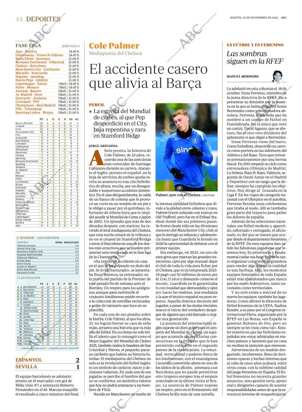 ABC MADRID 25-11-2025 página 44