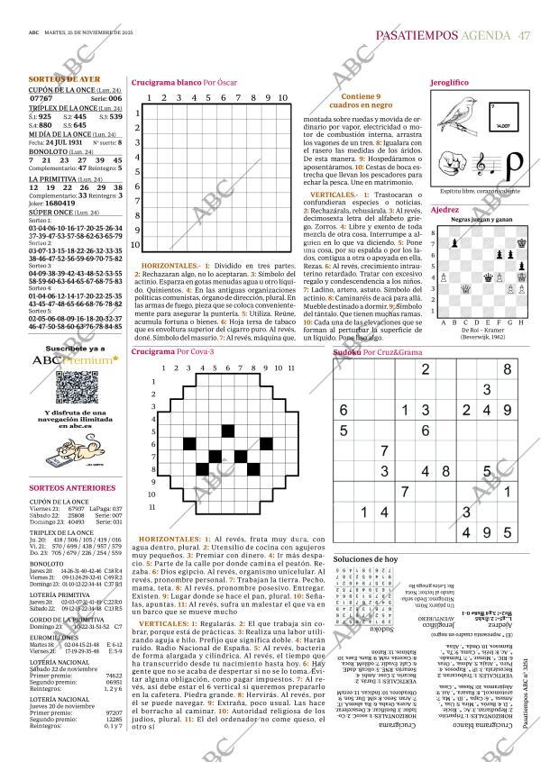 ABC MADRID 25-11-2025 página 47