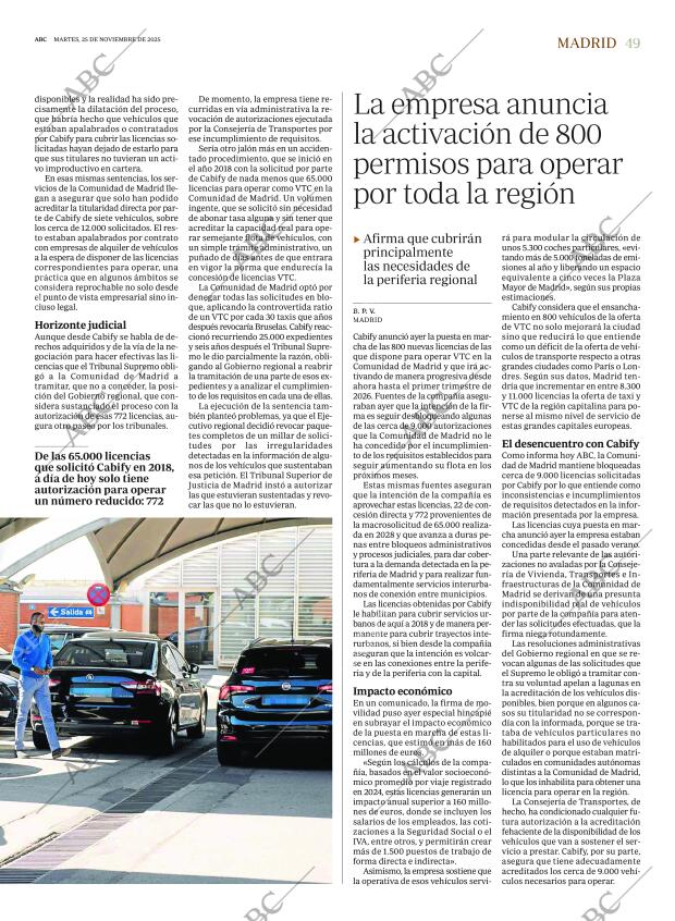 ABC MADRID 25-11-2025 página 49