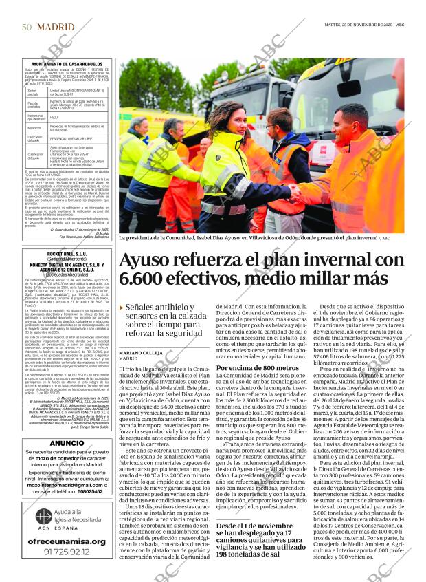ABC MADRID 25-11-2025 página 50