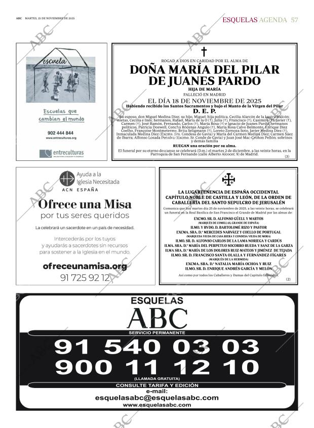 ABC MADRID 25-11-2025 página 57