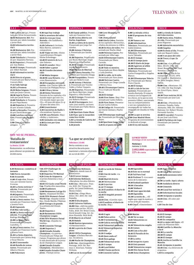 ABC MADRID 25-11-2025 página 63