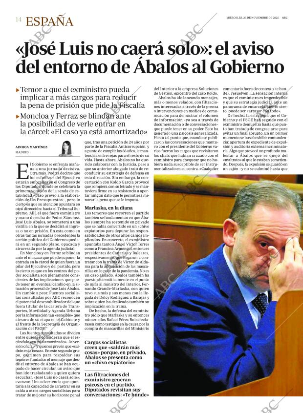 ABC MADRID 26-11-2025 página 14