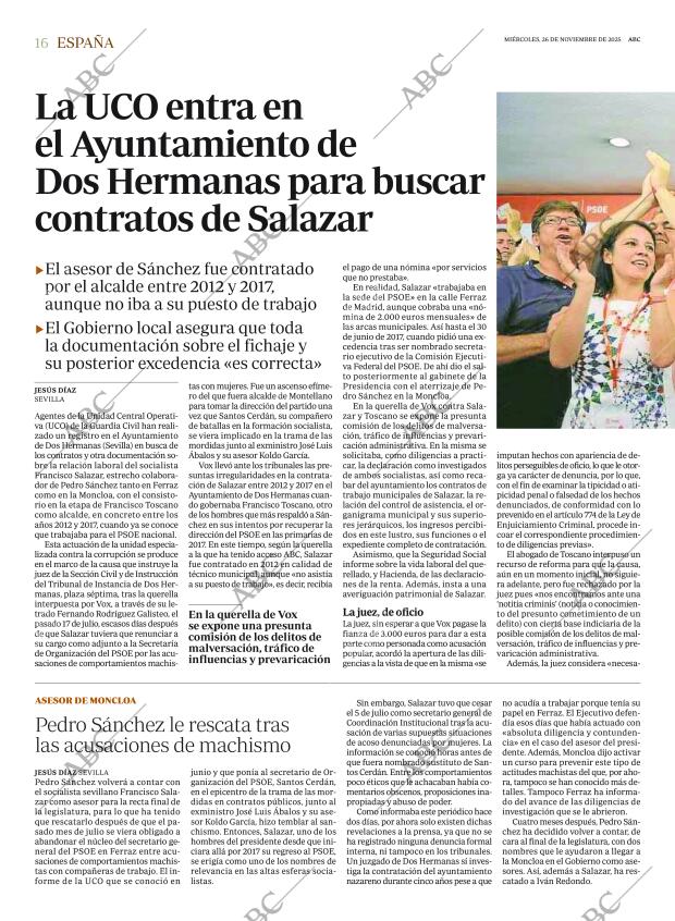 ABC MADRID 26-11-2025 página 16