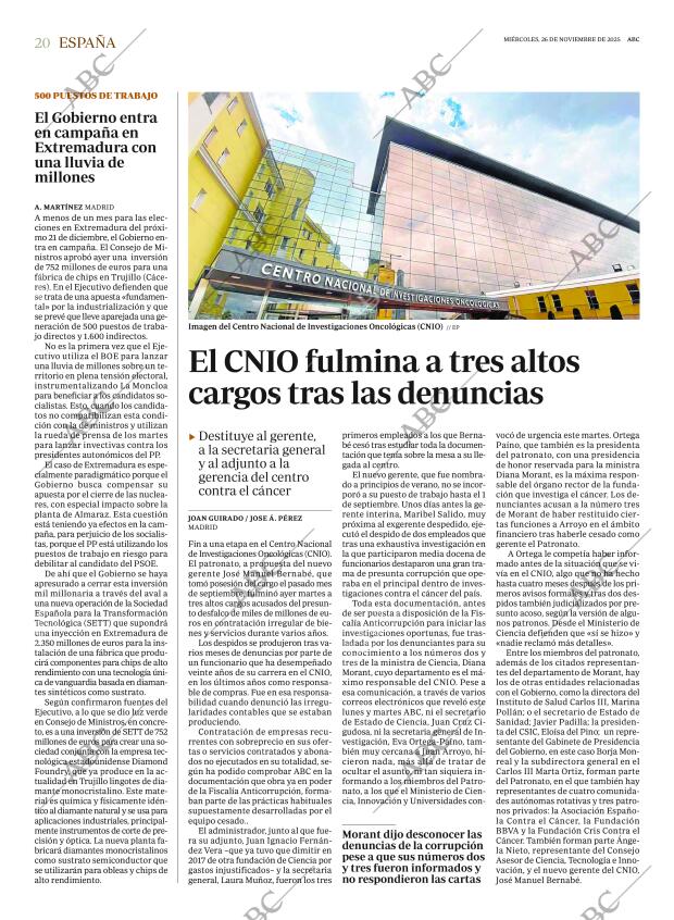 ABC MADRID 26-11-2025 página 20