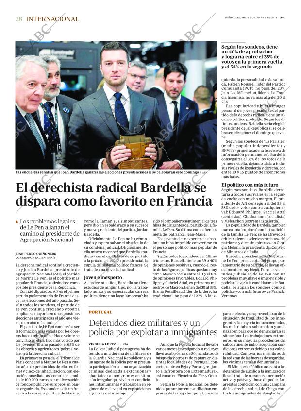 ABC MADRID 26-11-2025 página 28