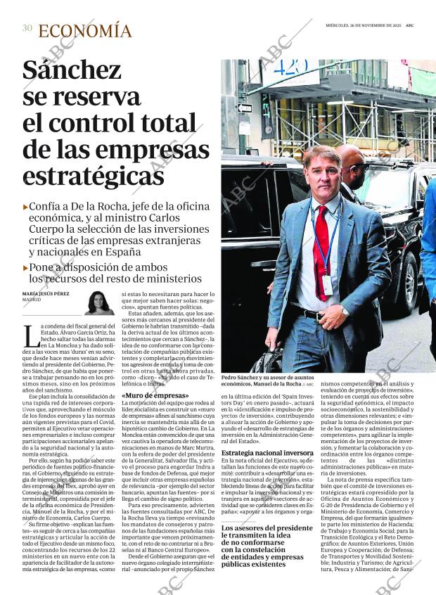 ABC MADRID 26-11-2025 página 30