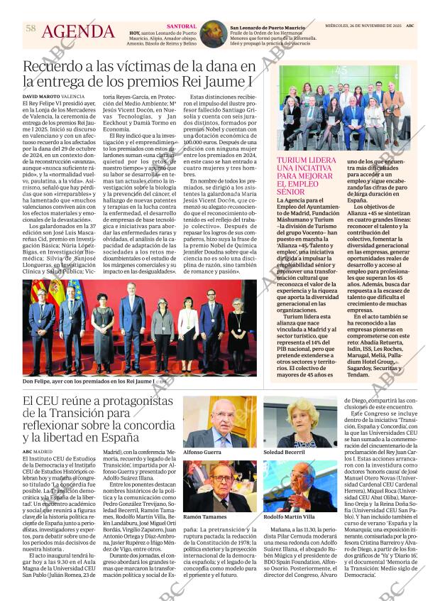 ABC MADRID 26-11-2025 página 58